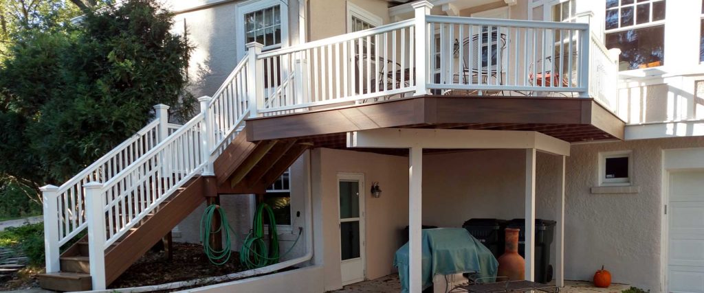 Second story deck and staircase
