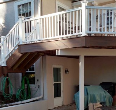 Second story deck and staircase